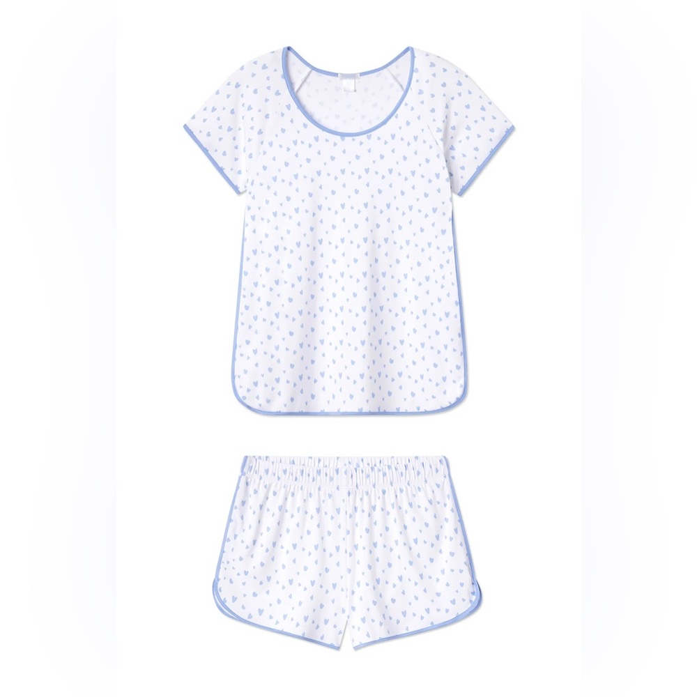 NWT LAKE Pajamas Mini Hearts Shorts Set
